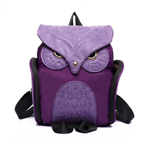 Women Leather Owl Backpack Female Mujer Mochila Escolar Feminina School Bag Note: Amazon violation