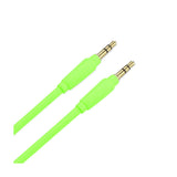 REIKO STEREO MALE TO MALE AUDIO CABLE 3.2FT IN GREEN