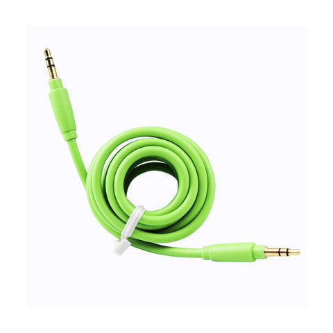 REIKO STEREO MALE TO MALE AUDIO CABLE 3.2FT IN GREEN