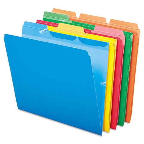 Ready-Tab File Folders, 1/3 Cut Top Tab, Letter, Assorted Colors, 50/pack