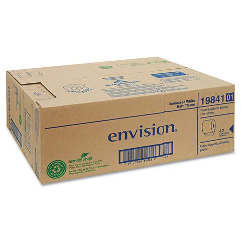 Embossed Bathroom Tissue, 1-Ply. 40 Rolls/carton