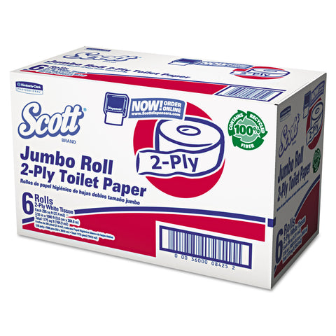 Jrt Bathroom Tissue, 2-Ply, 1000ft, 6 Rolls/carton