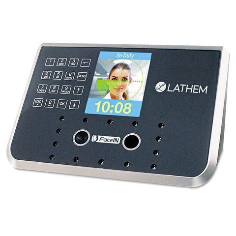 Face Recognition Time Clock System. 500 Employees, Gray, 7-1/4 X 3-1/2 X 5-1/4