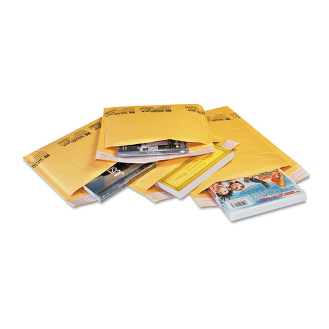 Jiffylite Self Seal Mailer, #0, 6 X 10, Golden Brown