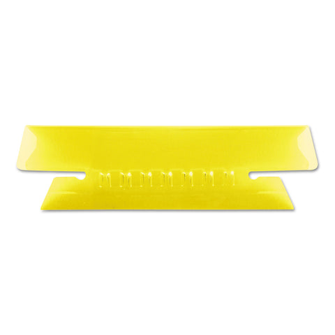 Hanging File Folder Tabs, 1/3 Tab, 3 1/2 Inch, Yellow Tab/white Insert, 25/pack
