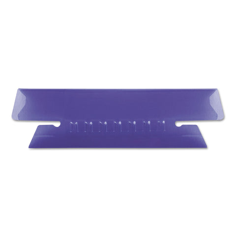 Hanging File Folder Tabs, 1/3 Tab, 3 1/2 Inch, Violet Tab/white Insert, 25/pack