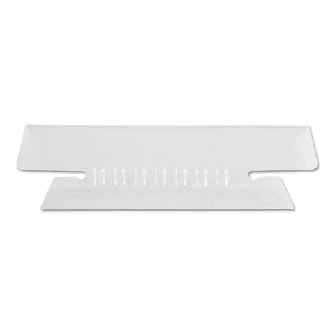 Hanging File Folder Tabs, 1/3 Tab, 3 1/2 Inch, Clear Tab/white Insert, 25/pack