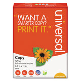 30% Recycled Copy Paper, 92 Brightness,20lb,8 1/2x11, White, 5000/ctn,40ctn/pllt