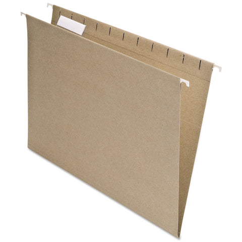 Earthwise By Pendaflex Recycled Hanging File Folder, 1/5 Cut, Ltr, Nat., 25/bx