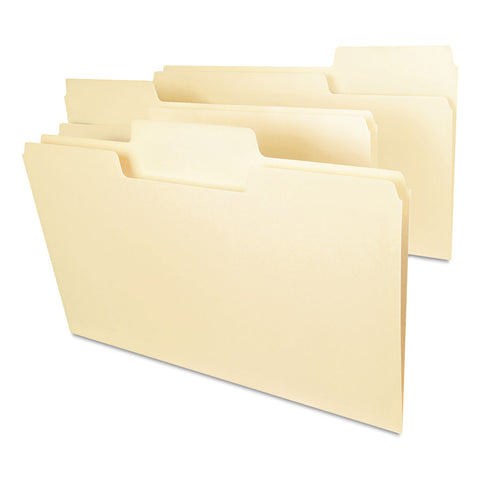 Supertab Heavyweight Folder, Manila, 1/3 Cut, Legal, 50/bx