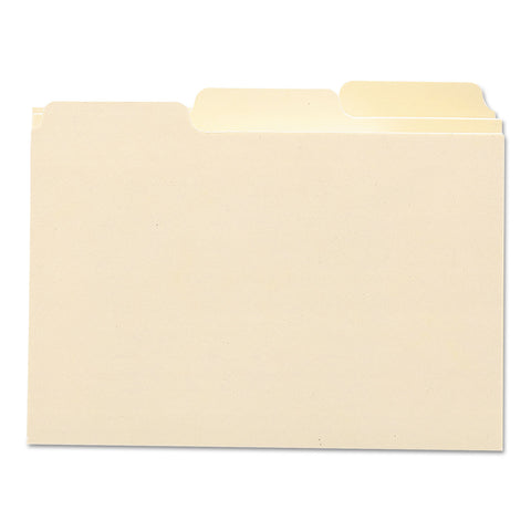 Self-Tab Card Guides, 1/3 Tab, Manila, 5 X 3, 100/box