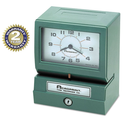 Model 150 Analog Automatic Print Time Clock With Day/1-12 Hours/minutes