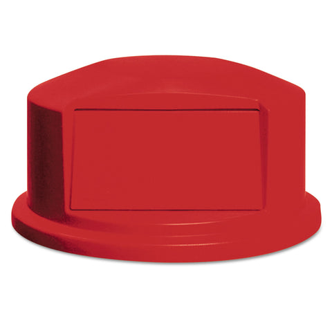 Round Brute Dome Top W/push Door, 24 13/16 X 12 5/8, Red