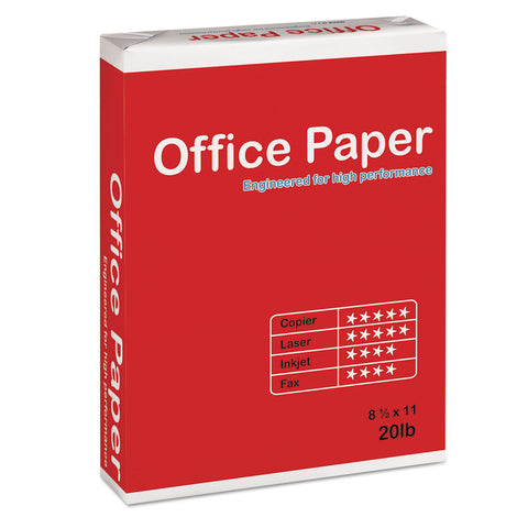 Multipurpose Copy Paper, 96 Bright, 20 Lb, 8 1/2 X 11, White, 5000 Sheets/carton