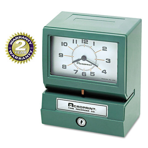 Model 150 Analog Automatic Print Time Clock With Month/date/1-12 Hours/minutes