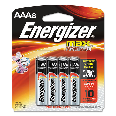 Max Alkaline Batteries, Aaa, 8 Batteries/pack