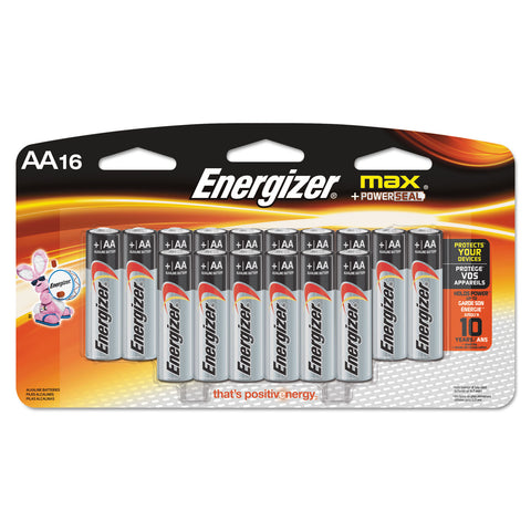 Max Alkaline Batteries, Aa, 16 Batteries/pack