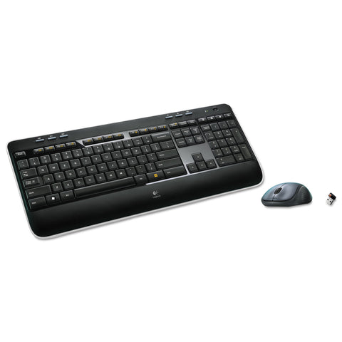 Mk520 Wireless Desktop Set, Keyboard/mouse, Usb, Black