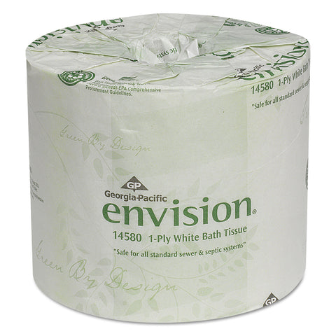 One-Ply Bathroom Tissue, 1210 Sheets/roll, 80 Rolls/carton