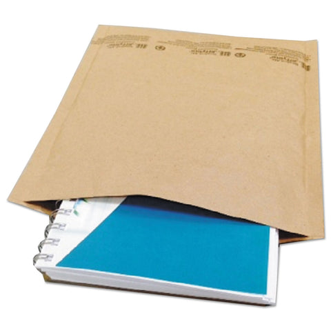 Jiffy Natural Self Seal Cushioned Mailer, #2, 8 1/2 X 12, Kraft, 100/carton