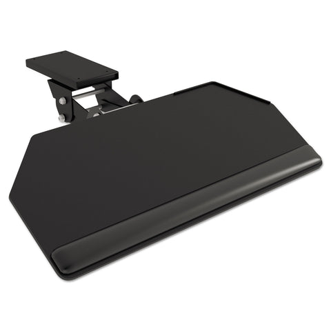 Articulating Arm With Keyboard Platform, 25w X 10-1/2d, Black