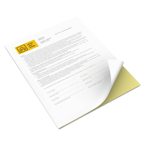 Vitality Multipurpose Carbonless Paper, Two-Part, 8 1/2 X 11, Canary/white
