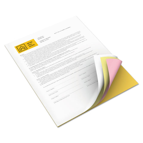 Vitality Multipurpose Carbonless Paper, 8 1/2 X 11, Goldenrod/pink/canary/white