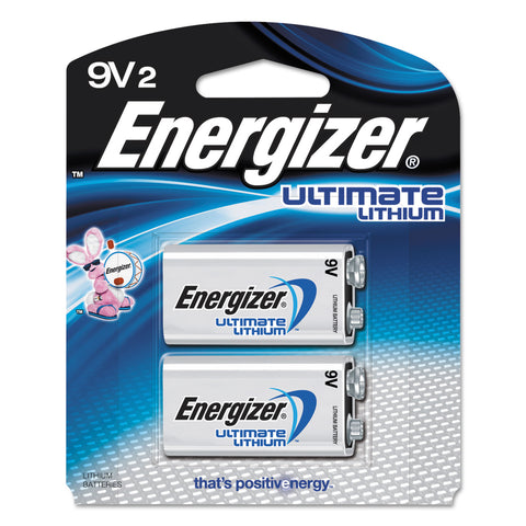 Lithium Batteries, 9v, 2/pack