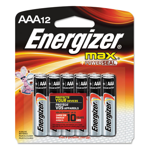Max Alkaline Batteries, Aaa, 12 Batteries/pack