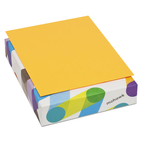 Britehue Multipurpose Colored Paper, 20lb, 8 1/2 X 11, Ultra Orange, 500 Sheets