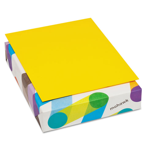 Britehue Multipurpose Colored Paper, 20lb, 8 1/2 X 11, Sun Yellow, 500 Sheets