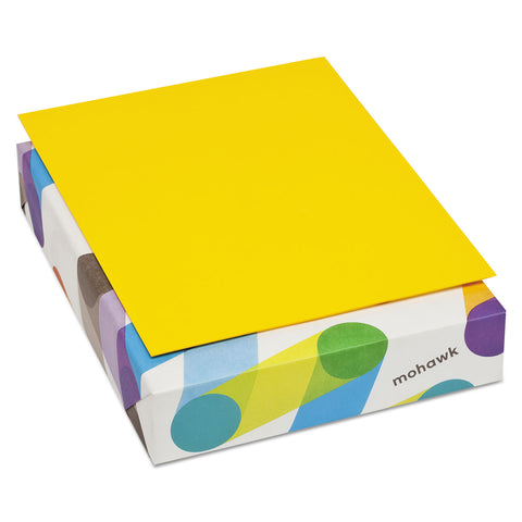 Britehue Multipurpose Colored Paper, 24lb, 8 1/2 X 11, Sun Yellow, 500 Sheets