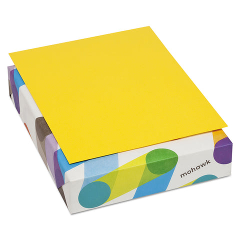 Britehue Multipurpose Colored Paper, 24lb, 8 1/2 X 11, Yellow, 500 Sheets