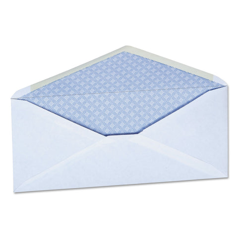 Security Tinted Business Envelope, #10, 4 1/8 X 9 1/2, White, 500/box
