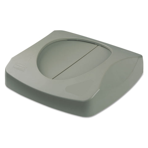 Untouchable Square Swing Top Lid, 16 X 16 X 4, Gray