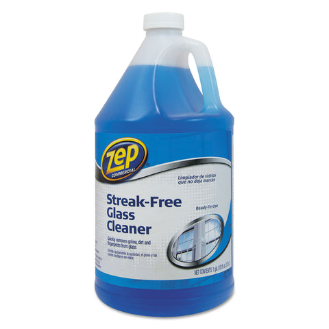 Streak-Free Glass Cleaner, Pleasant Scent, 1 Gal Bottle