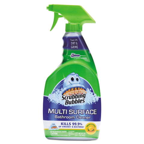 Multi Surface Bathroom Cleaner, Citrus Scent, 32 Oz Spray Bottle, 8/ct