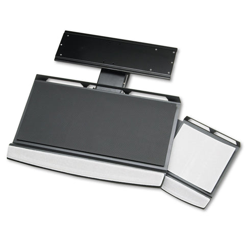 Office Suites Adjustable Keyboard Manager, 21-1/4w X 10d, Black/silver