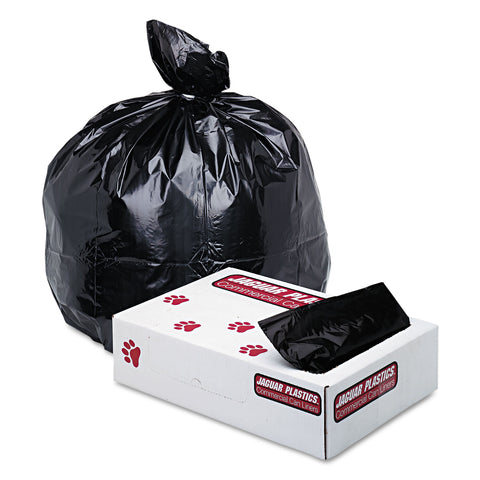 Low-Density Commercial Can Liners, 40-45gal, 1.70 Mil, 40x46, Black, 100/carton