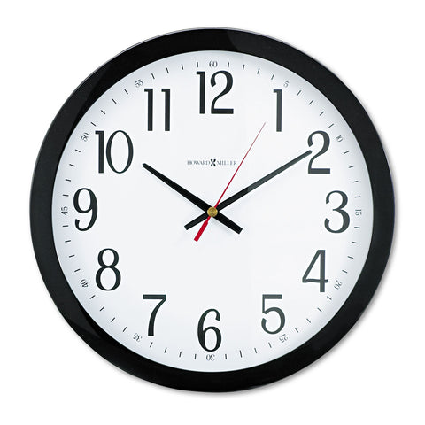 Gallery Wall Clock, 16", Black