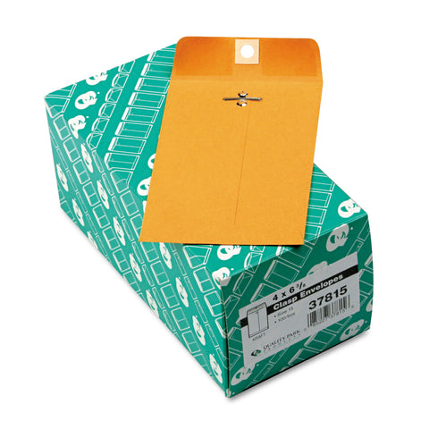 Clasp Envelope, 4 X 6 3/8, 28lb, Brown Kraft, 100/box