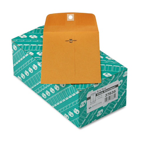 Clasp Envelope, 5 X 7 1/2, 28lb, Brown Kraft, 100/box