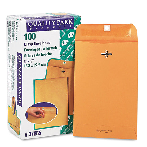 Clasp Envelope, #55, 6 X 9, 28lb, Brown Kraft, 100/box