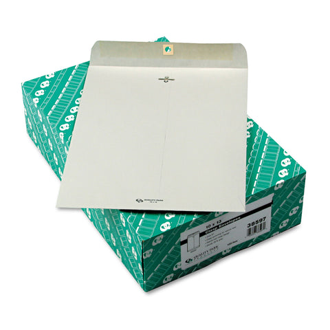Clasp Envelope, 10 X 13, 28lb, Executive Gray, 100/box
