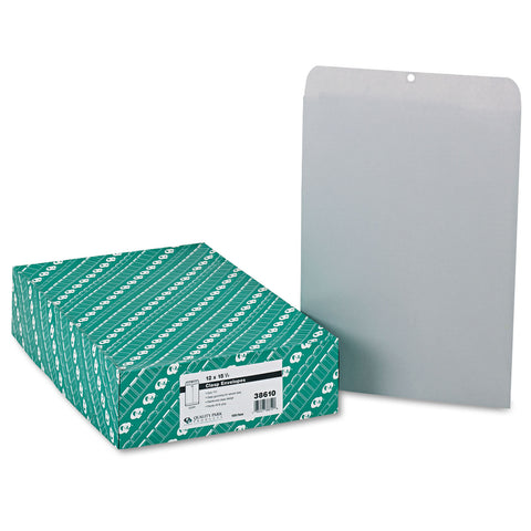 Clasp Envelope, 12 X 15 1/2, 28lb, Executive Gray, 100/box