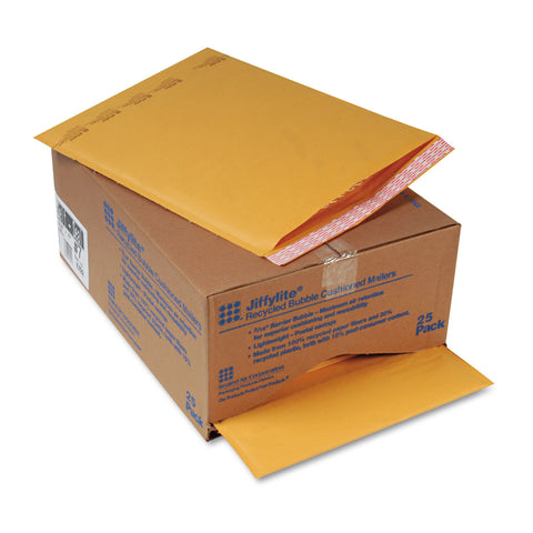 Jiffylite Self Seal Mailer, #7, 14 1/4 X 20, Golden Brown, 25/carton