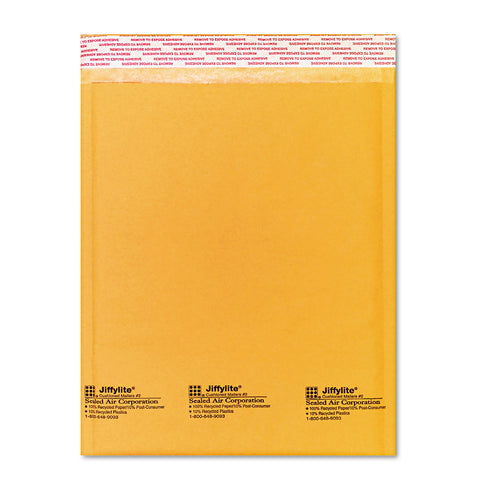 Jiffylite Self Seal Mailer, #2, 8 1/2 X 12, Golden Brown, 10/pack