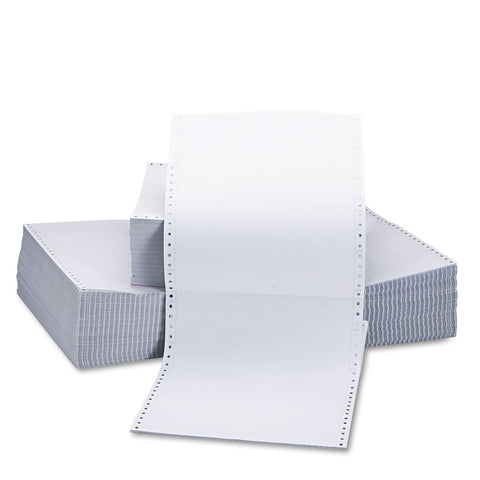 Two-Part Carbonless Paper, 15lb, 9-1/2 X 11, Perforated, White, 1650 Sheets