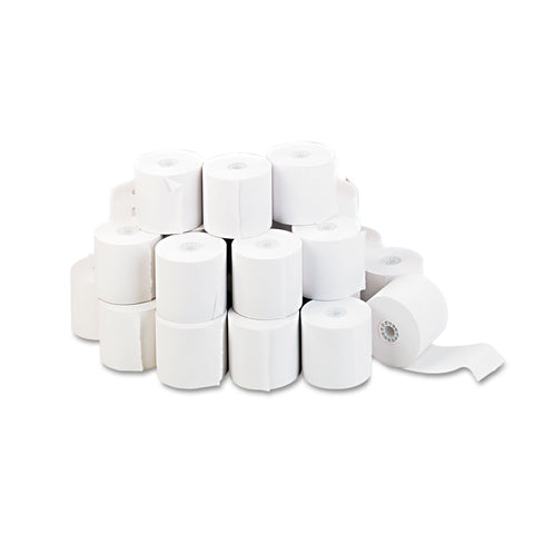 Adding Machine/calculator Roll, 16 Lb, 1/2" Core, 2-1/4" X 130 Ft, White, 100/ct