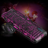 LED Gaming Wire 2.4G keyboard And Mouse Set to Computer Multimedia Gamer